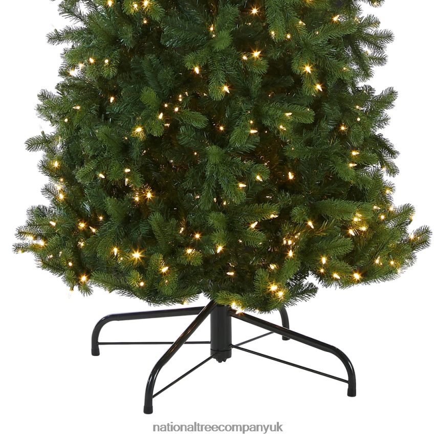 Trees | National Tree Company Pre-lit \Feel Real\ Artificial Giant Slim Downswept Christmas Tree Green Douglas Fir Dual Color LED Lights Includes PowerConnect and Stand 12 feet F2L4F7